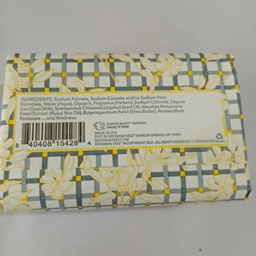 Beekman 1802 JASMINE BLOOM Goat Milk Soap Full-sized 9oz bar  Made in USA